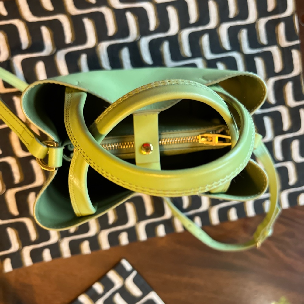 𝙱𝙸𝙼𝙱𝙰 𝚈 𝙻𝙾𝙻𝙰 Leather Chihuahua Bag in Apple Green - Picture 10 of 13